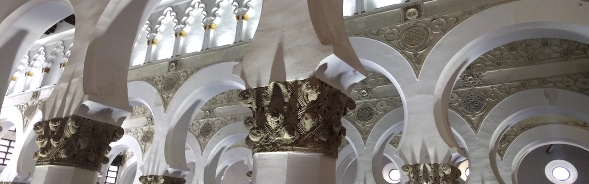 Historical architecture of white and gold inside church